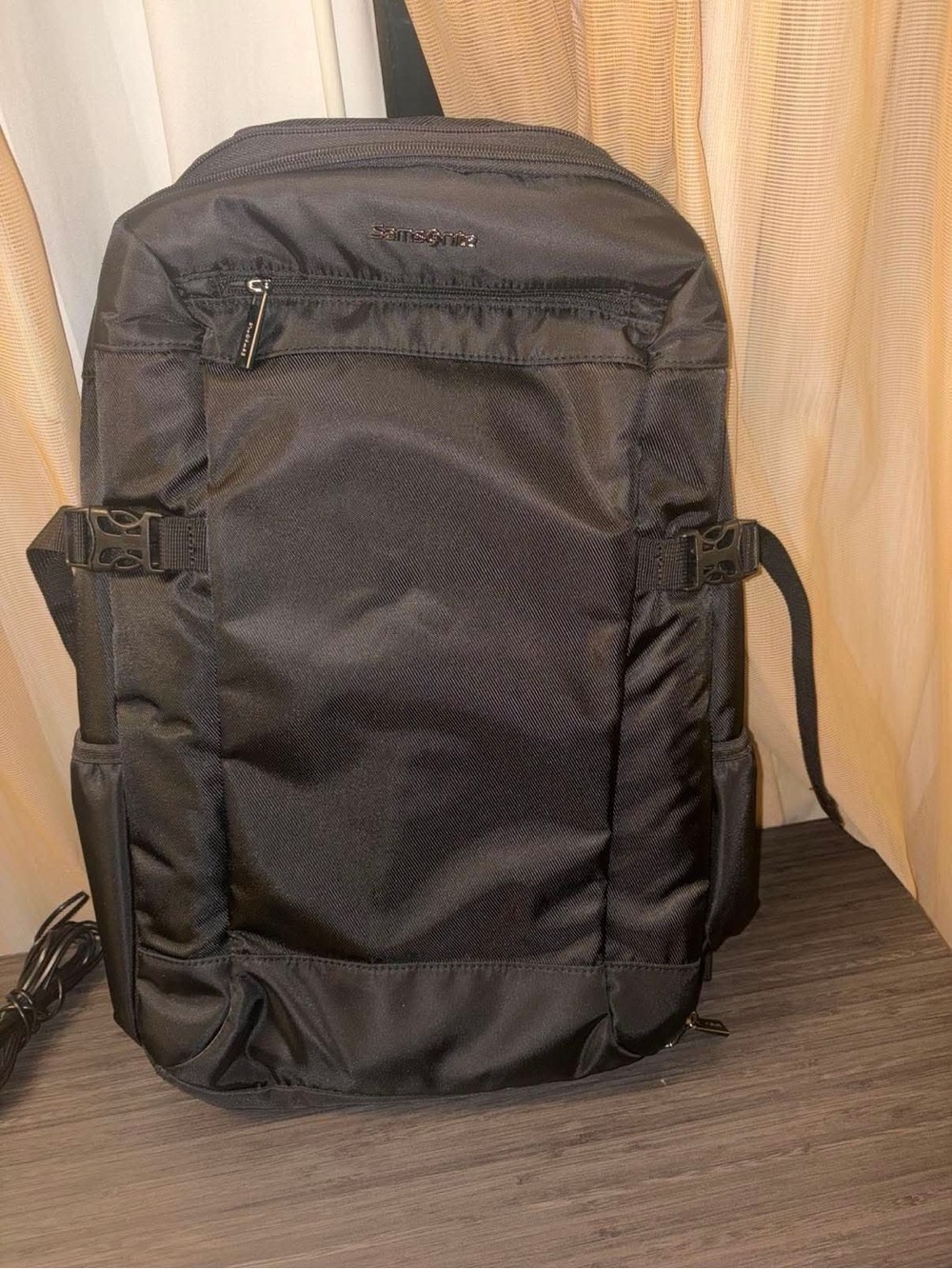Samsonite Black Men's Laptop Backpack with Side Pockets